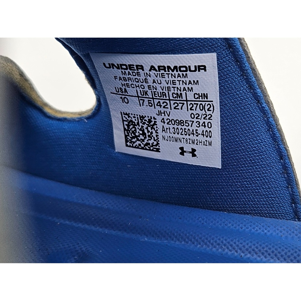 Under Armour Women's Ansa Studio Slide Sandals Size 10 Blue White Surf - Picture 8 of 11